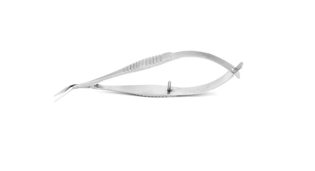 Gills-Vannas Angled Scissors – 11 mm Blade, Precision Ophthalmic Surgical Tool
