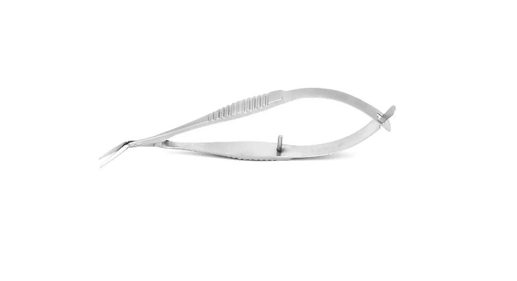 Gills-Vannas Angled Scissors – 13 mm Blade, High-Precision Microsurgical Instrument