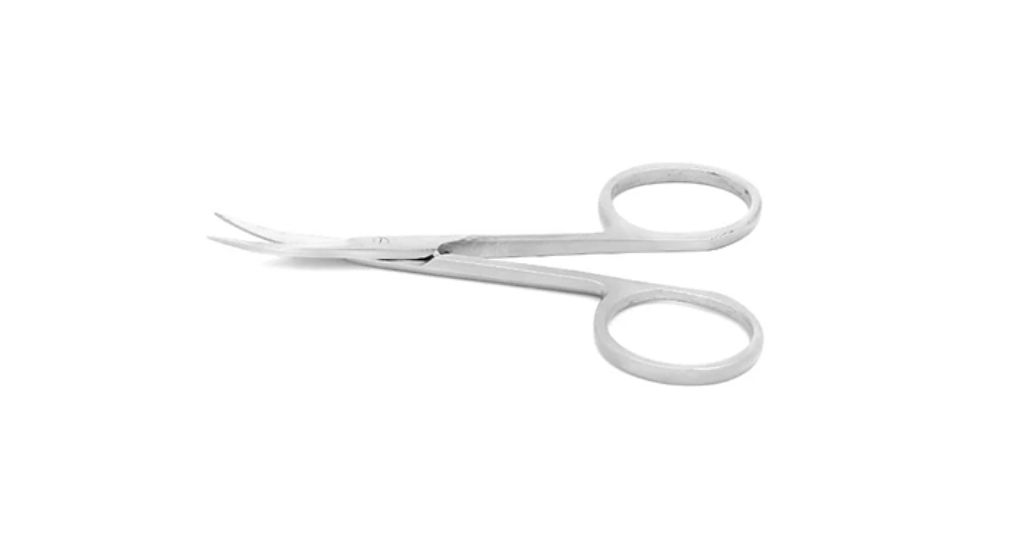 Iris Scissors Curved – 9 cm | Fine Curved Surgical Scissors for Precision Cutting