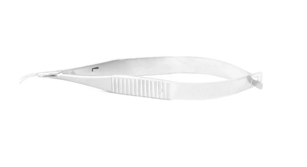 Castroveijo Corneal Transplant Scissors – Strong Curved Long Blades for Precision Eye Surgery